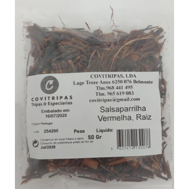 Salsaparrilha Vermelha, Raiz 50 Gr