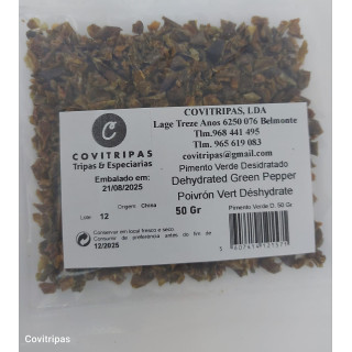 Pimento Verde Desidratado 50 Gr